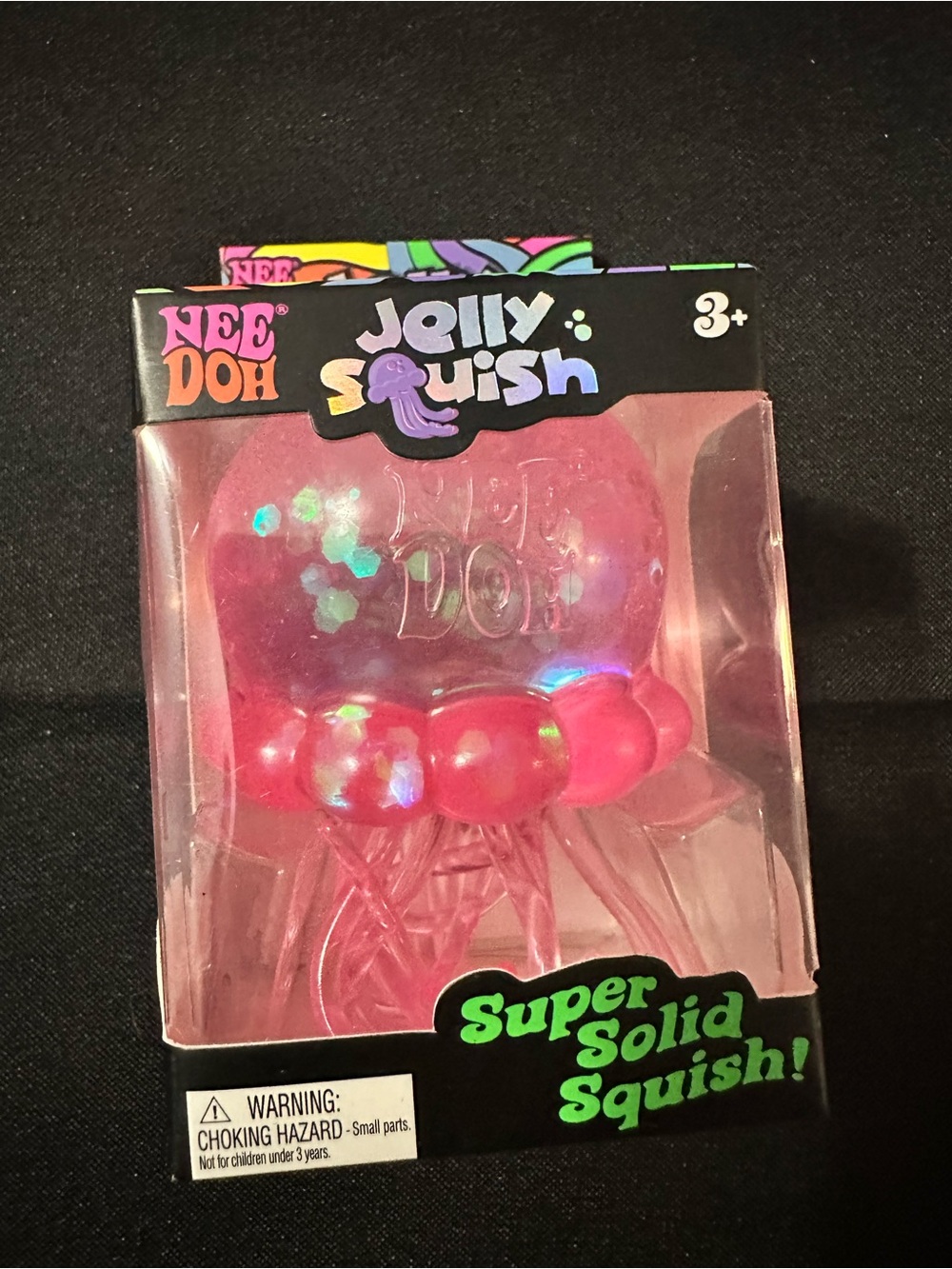 Needoh Jelly Squish Pink Jellyfish Kids Toy